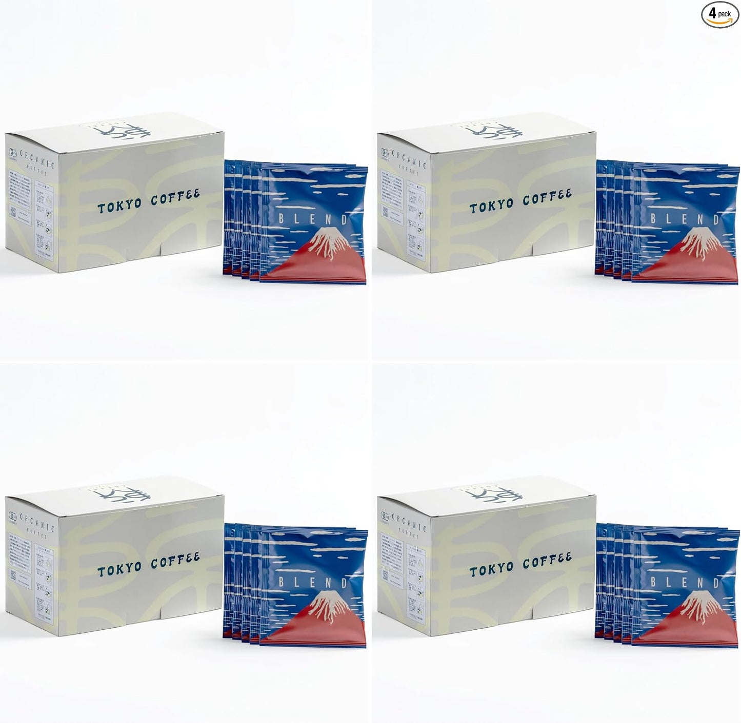 Tokyo Coffee Original Organic Drip Coffee, Regular Coffee, Drip Pack, 5 Bags, Petite Gift