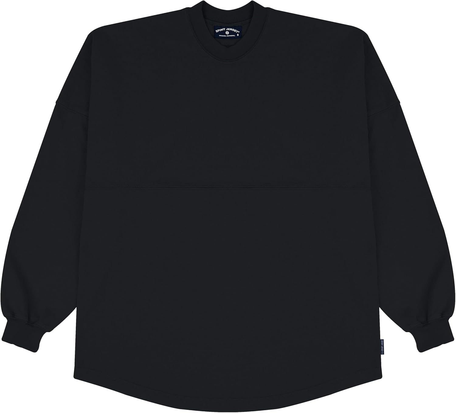 Spirit Jersey Core Essential Jersey, de gran tamaño, unisex, de manga larga, pesado, preencogido, 100% algodón