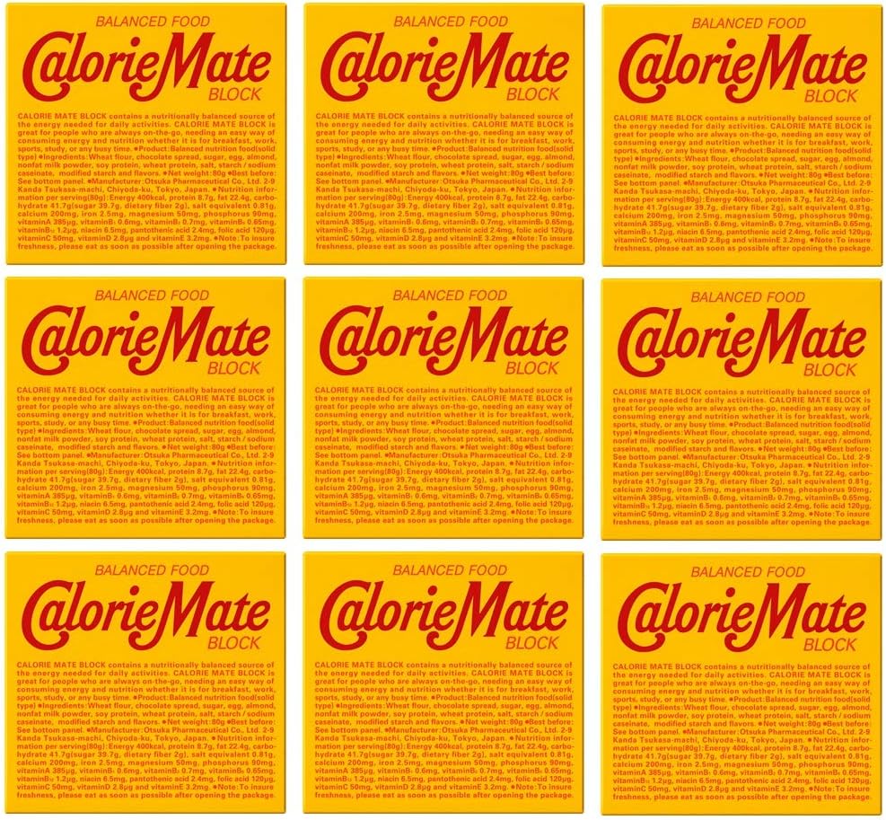 Calorie Mate Otsuka Pharmaceutical Calorie Mate Block Chocolate 4 Piece x 9 Packs