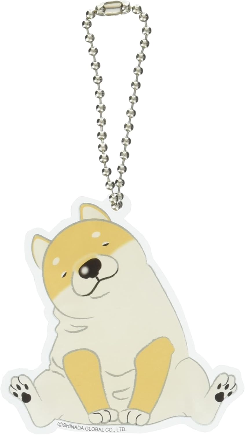 Shinada Global Mochi Neko Acrylic Keychain Pinch BK/WH MNAK-0068T