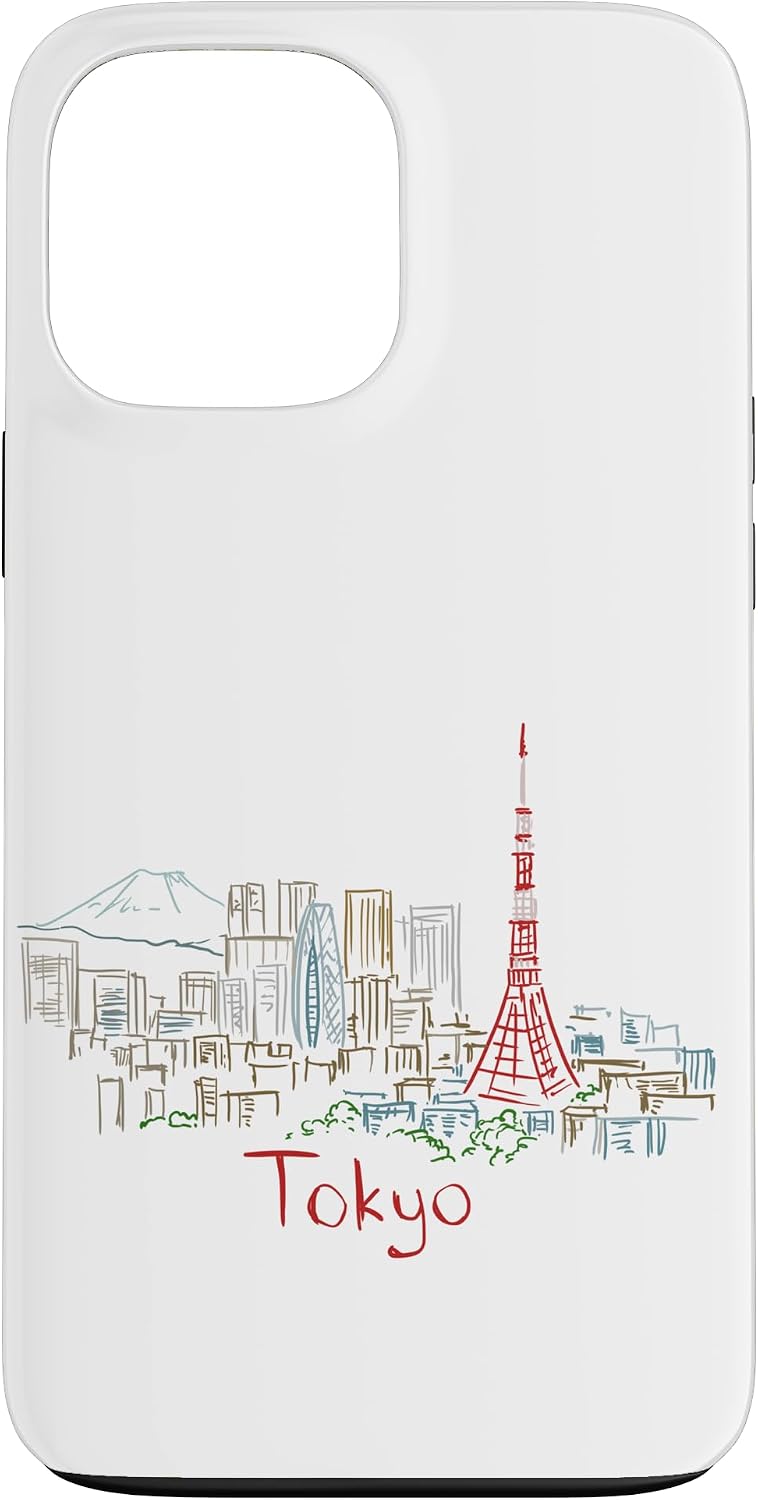 東京 日本 旅行 お土産 パノラマ 都市 ランドマーク ギフト スマホケース iPhone SE (2020) / 7 / 8 用
