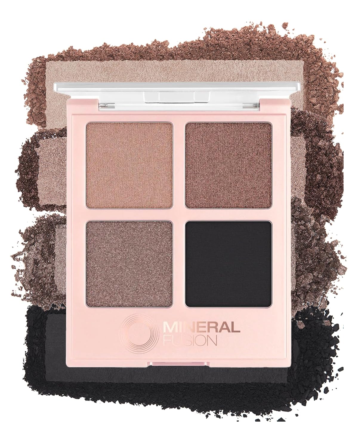 Mineral Fusion Eyeshadow Palette | Vegan Eye Makeup with Matte, Satin, and Shimmer Finishes | Natural, Lightweight Formula (Coffee Break)