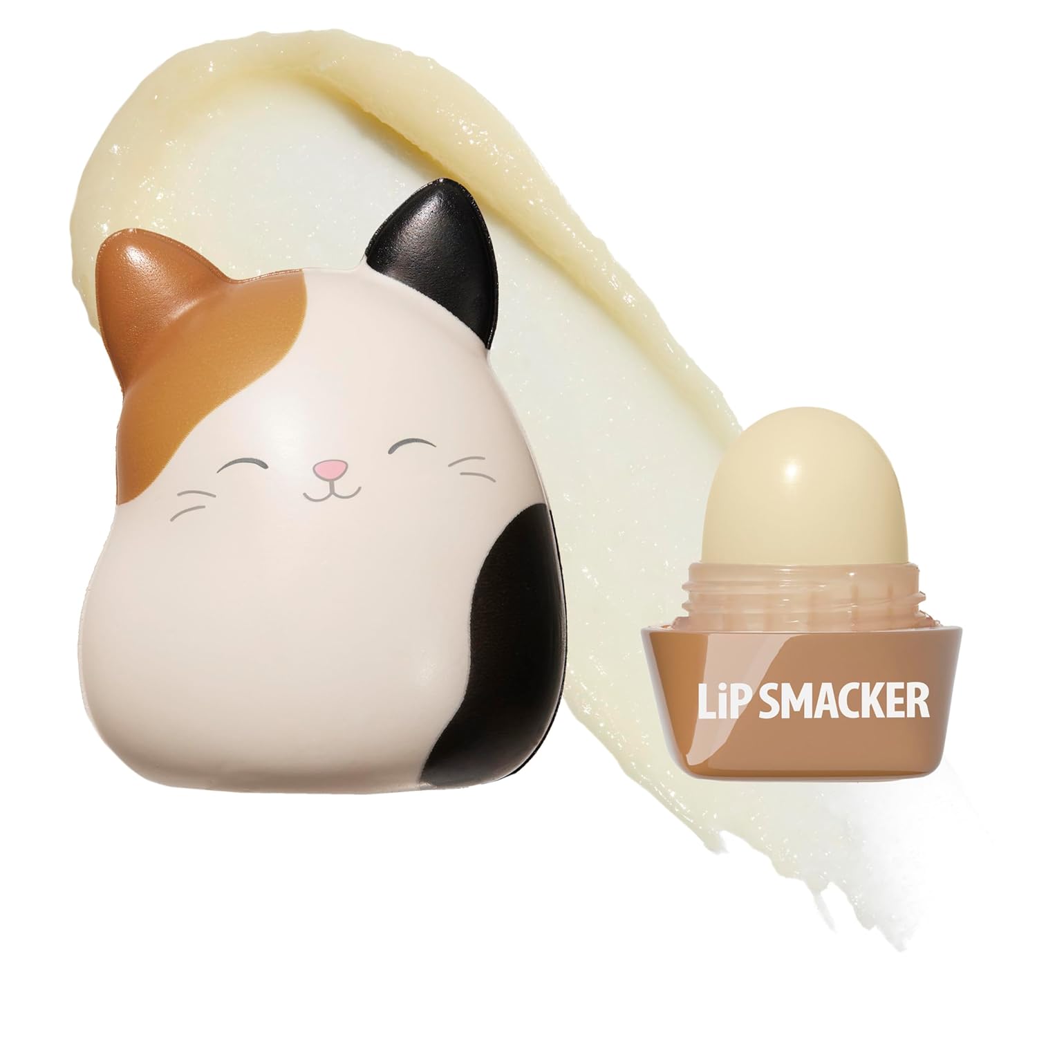 Lip Smacker Squishmallows - Bálsamo labial hidratante, divertido y suave y esponjoso, parte superior coleccionable, hidrata y suaviza - Patty