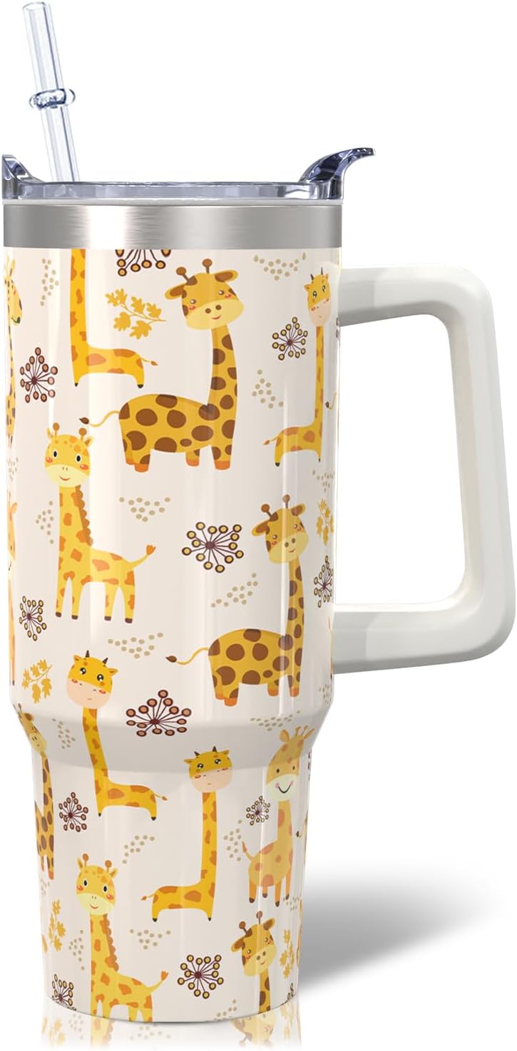 Vaso de acero inoxidable de 30 onzas con asa, tapa y pajita, taza aislada con lazo de estrella para regalos y viajes de mujer