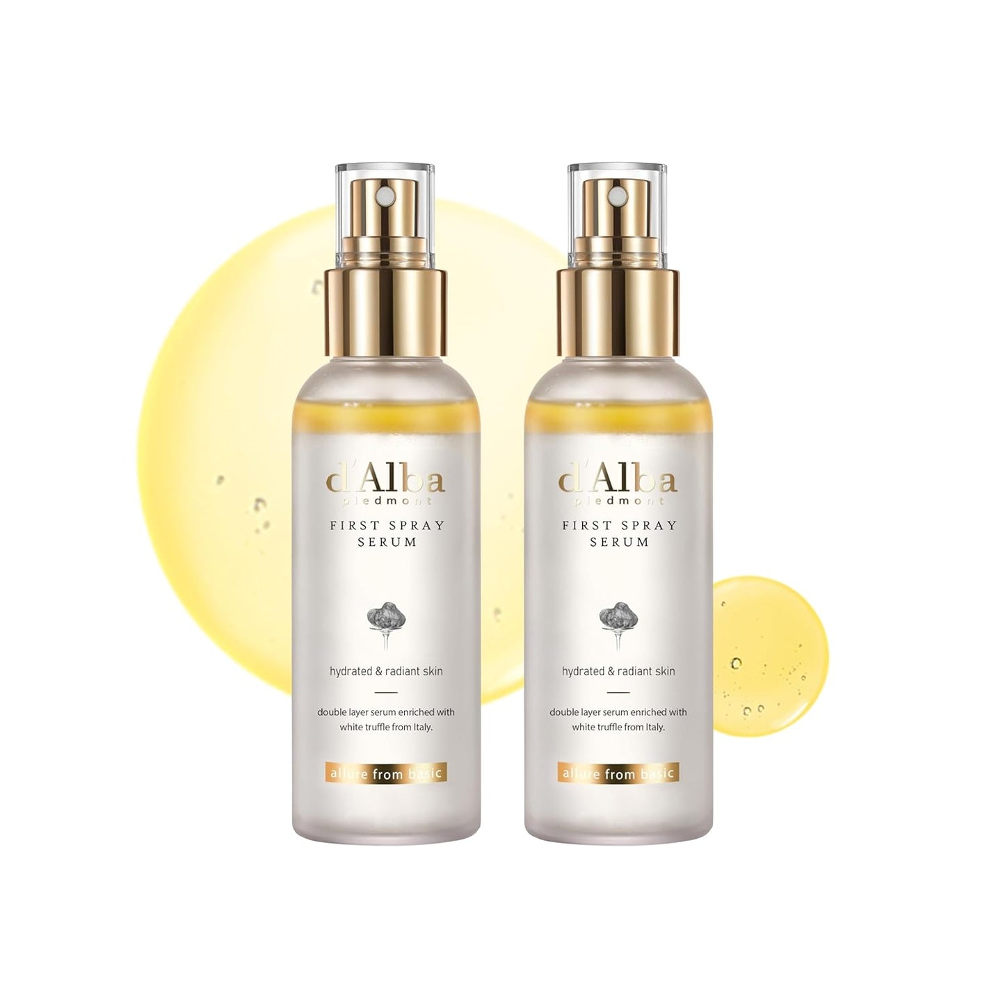 d'alba Piedmont - Suero en aerosol de trufa blanca italiana, cuidado de la piel vegano, hidratante facial ligero, suero brillante para piel radiante, no comedogénico, todo en uno, cuidado de la piel coreano (3.38 onzas líquidas)