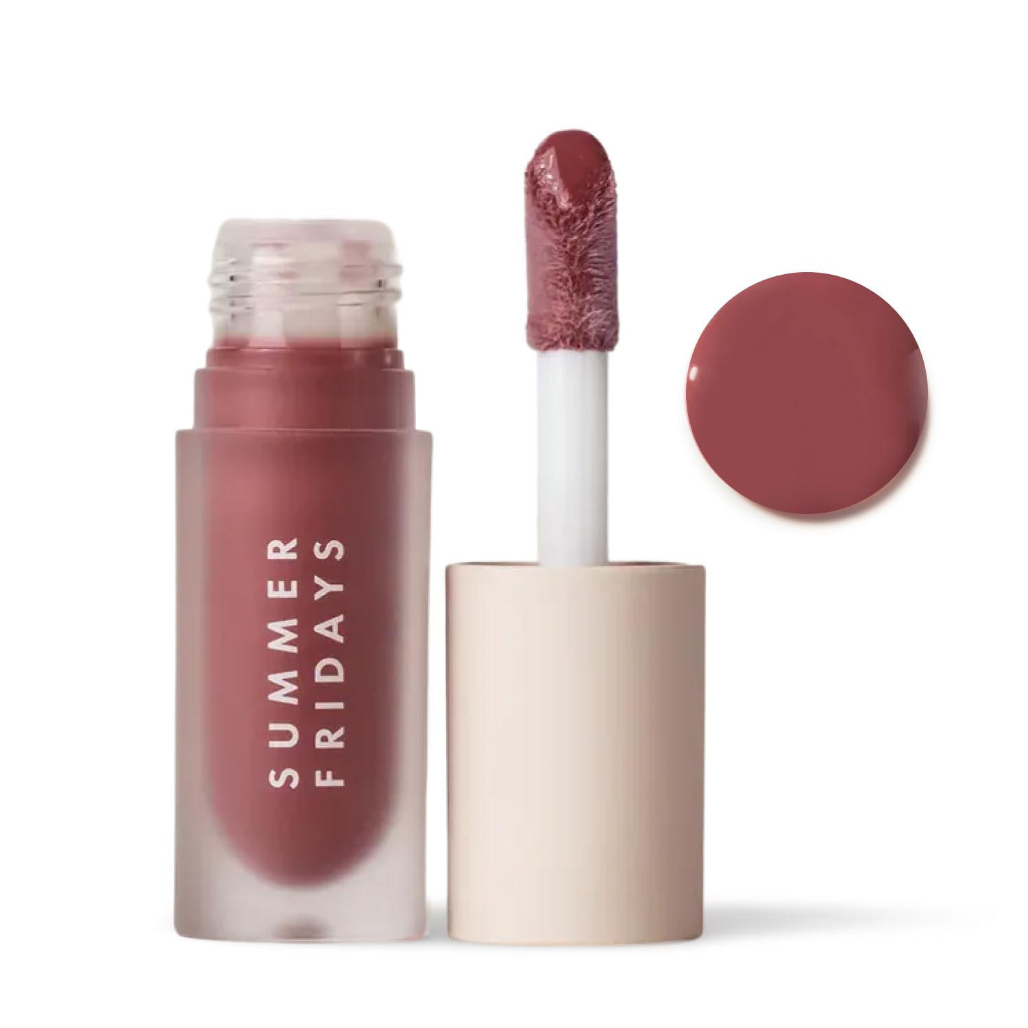 Summer Fridays Dream Lip Oil - Hydrating Tinted Lip Gloss Oil - Non-Sticky Formula with Skincare Benefits for Long-Lasting Softness + Shine - Effortless Beauty Gifts - Warm Beige (0.15 Oz)