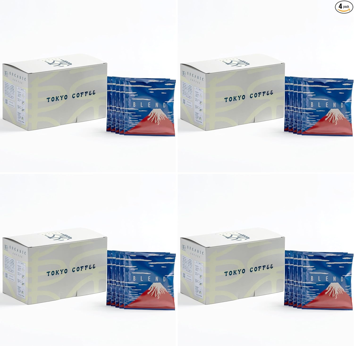 Tokyo Coffee Original Organic Drip Coffee, Regular Coffee, Drip Pack, 5 Bags, Petite Gift