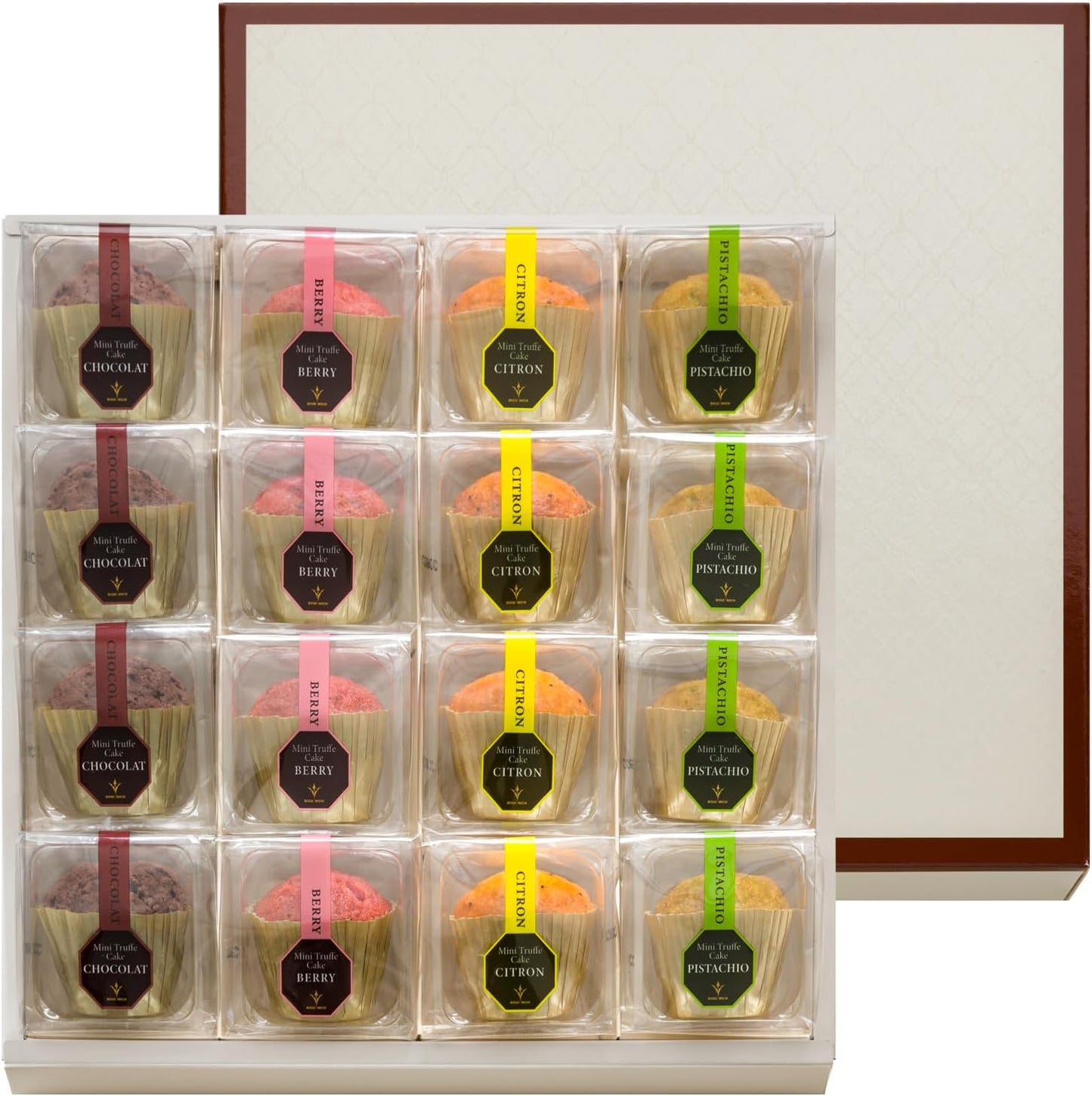 BOULMICH Mini Truffle Cakes (Pack of 16) Same Day Shipping No Carry Bag Homecoming Souvenir Gift Candy Sweets Assorted