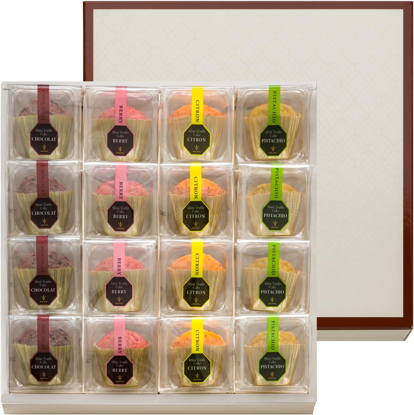 BOULMICH Mini Truffle Cakes (Pack of 16) Same Day Shipping No Carry Bag Homecoming Souvenir Gift Candy Sweets Assorted