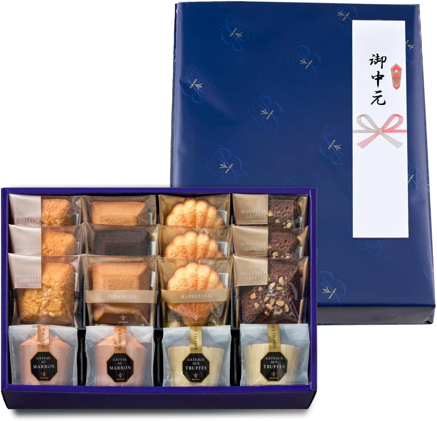 BOULMICH Gift Set (16 Pieces) (Includes Carrying Bag), Homecoming, Souvenir, Gift, Sweets, Assorted, Candy Folding, Housewarming