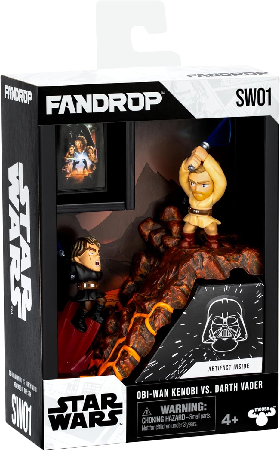 FANDROP SW02-Star Wars: The Clone Warsâ - Ahsoka Tano VS. Maul. FANDROP combina un diorama épico, artefactos y marcador de escena creando una exhibición para mejorar la colección, 4 para coleccionar