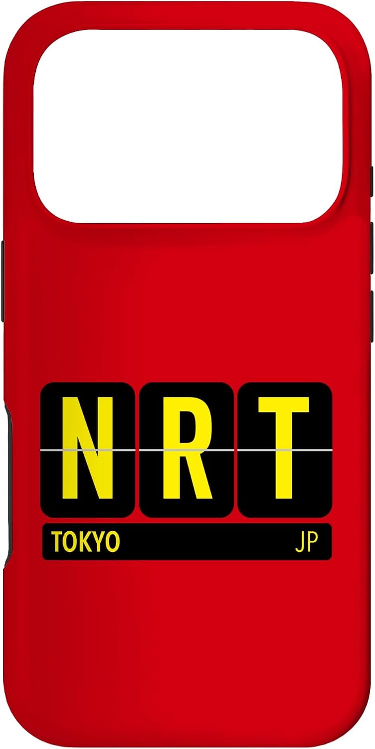 NRT 東京 日本 旅行 お土産 イエロー文字 スマホケース iPhone 11 用