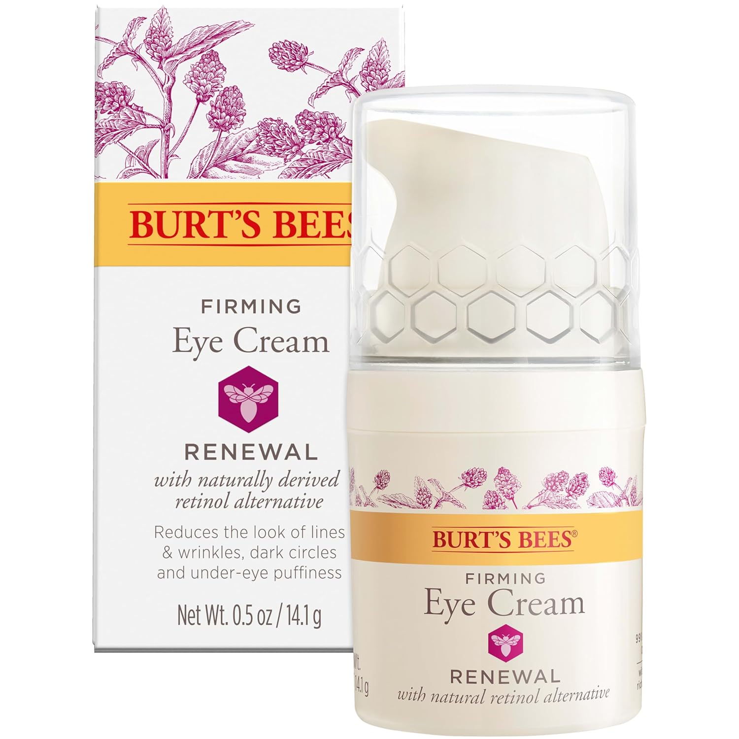 Burt's Bees Renewal Firming Face Cream, Anti-Aging Retinol Alternative, Moisturizing Natural Origin Skin Care, 1.8 Ounce