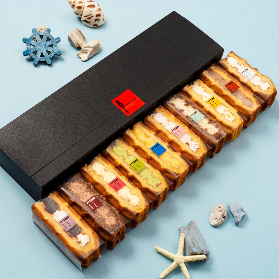 R.L Waffle Cake Sweets Gift Everyday Thank You Cards with Carry Bag Freezer, 10 Pcs