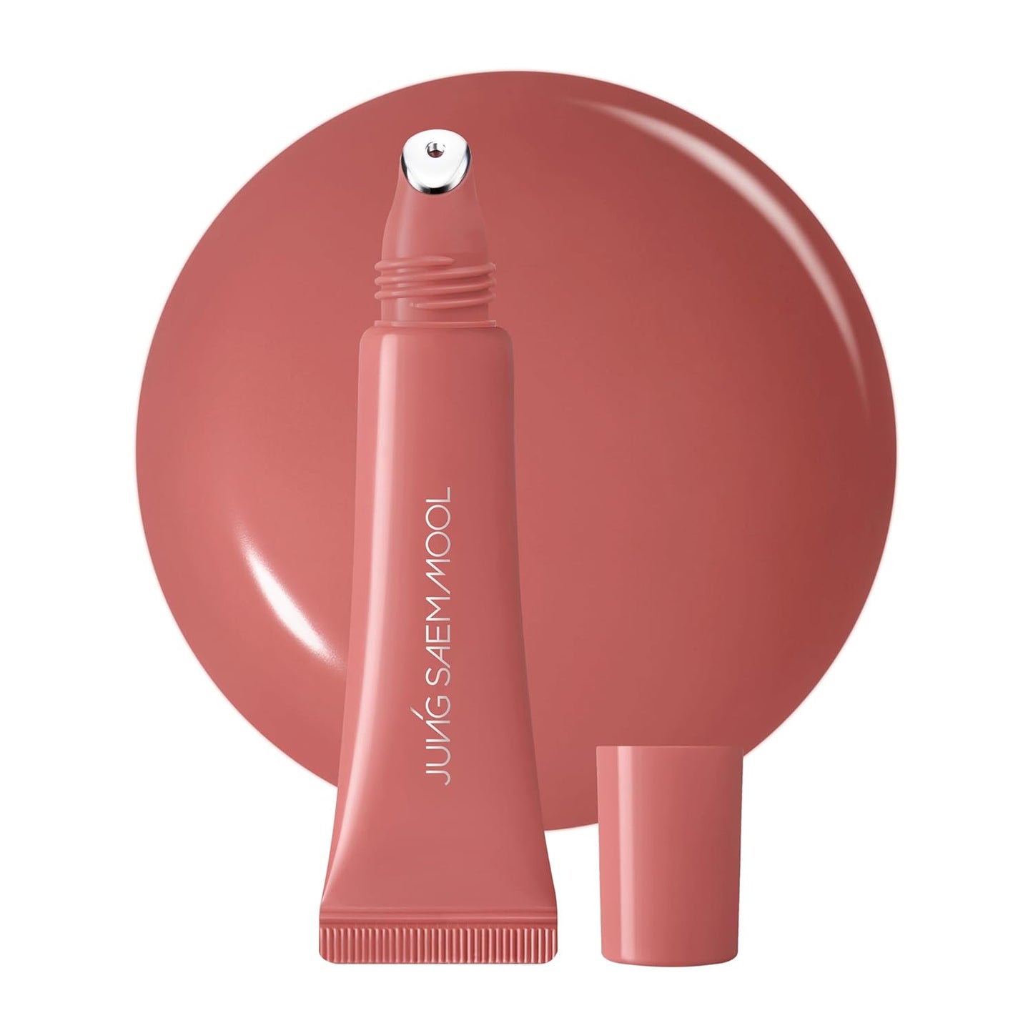 JUNG SAEM MOOL LIP-PRESSION - Brillo de labios de metal | Brillo labial tintado hidratante con un aplicador de metal de precisión higiénico e ingredientes infundidos en suero, brillo de labios coreano (rosa doze)