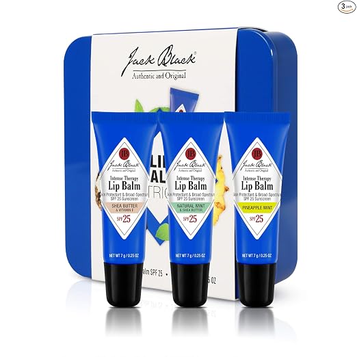Jack Black Intense Therapy Lip Balm – SPF 25 Sun Protection, Lip Moisturizer