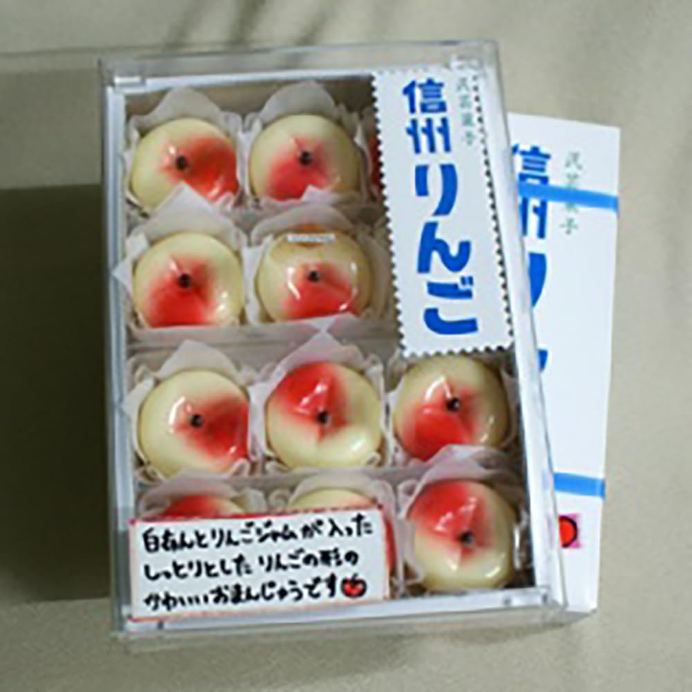Folk Art Shinshu Apples, Uses Shinshu Apples, Jam Apples (1 Box, 6 Pieces)