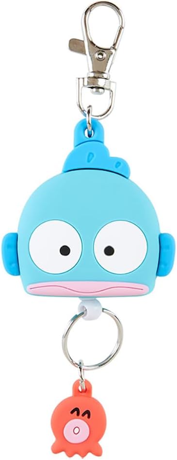 Sanrio 168645 Hello Kitty Character Keychain, Kitty, Face-Shaped Reel Keychain, 5.1 x 1.9 x 0.7 inches (13 x 4.9 x 1.8 cm)