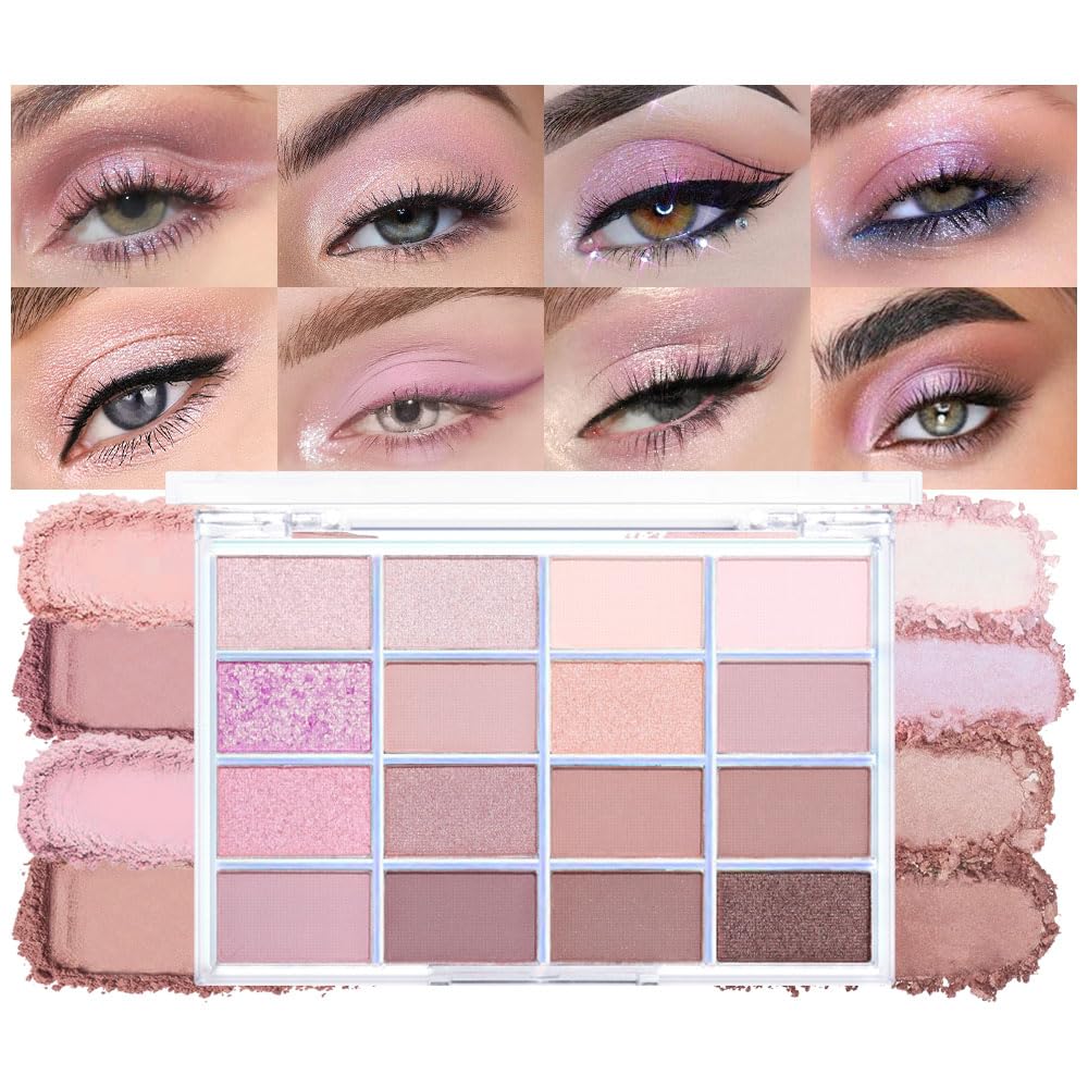 CAKAILA Brown Eyeshadow Palette-Neutral Nude Brown Smokey Eye Shadow Palette,Rose Gold Bronze Naked Cream Eyeshadow Palette Makeup,Natural Eyeshadow for Eyes Long Lasting Naturing-Looking
