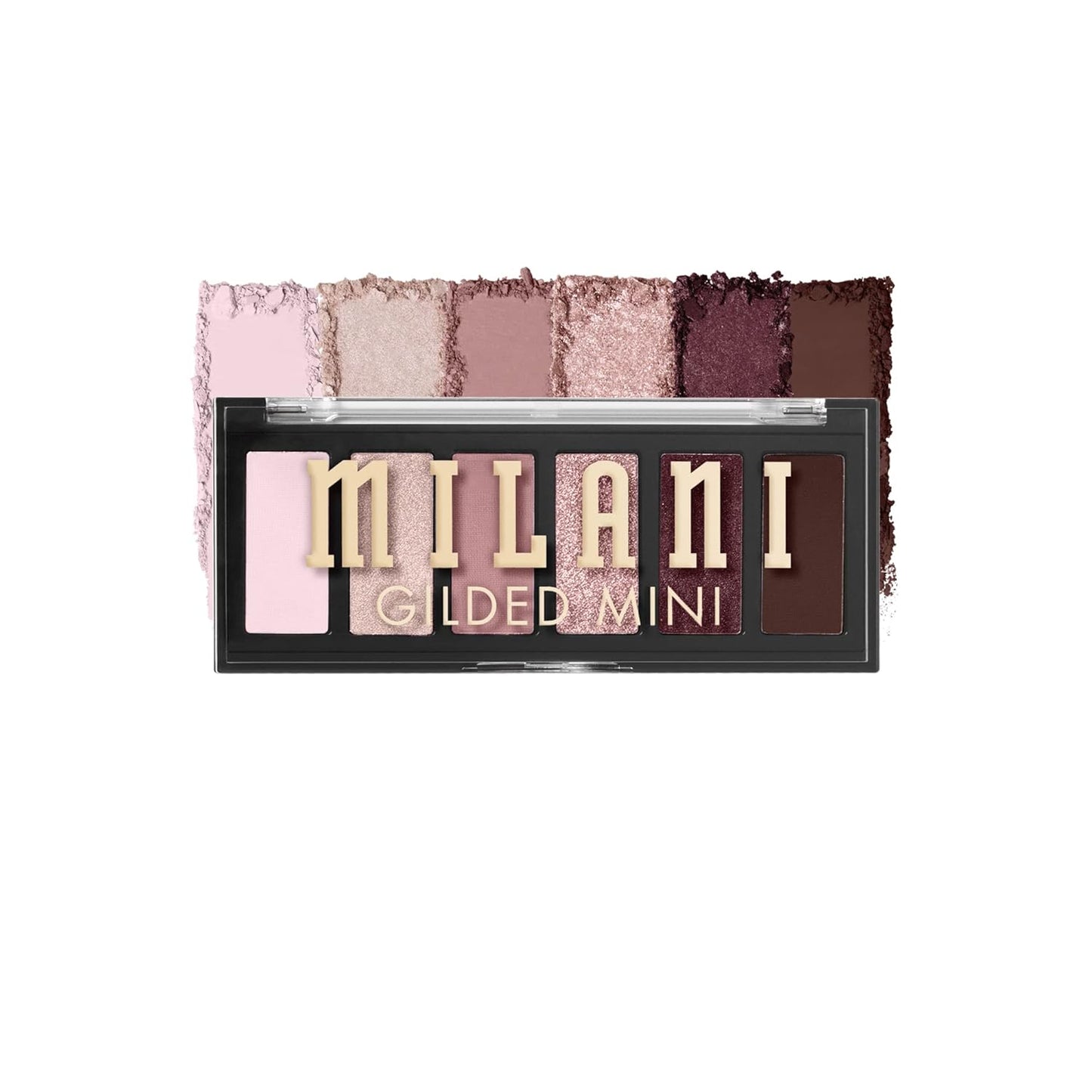Milani Mini paleta de sombras de ojos dorada con 6 tonos mate y brillantes - Whiskey Business