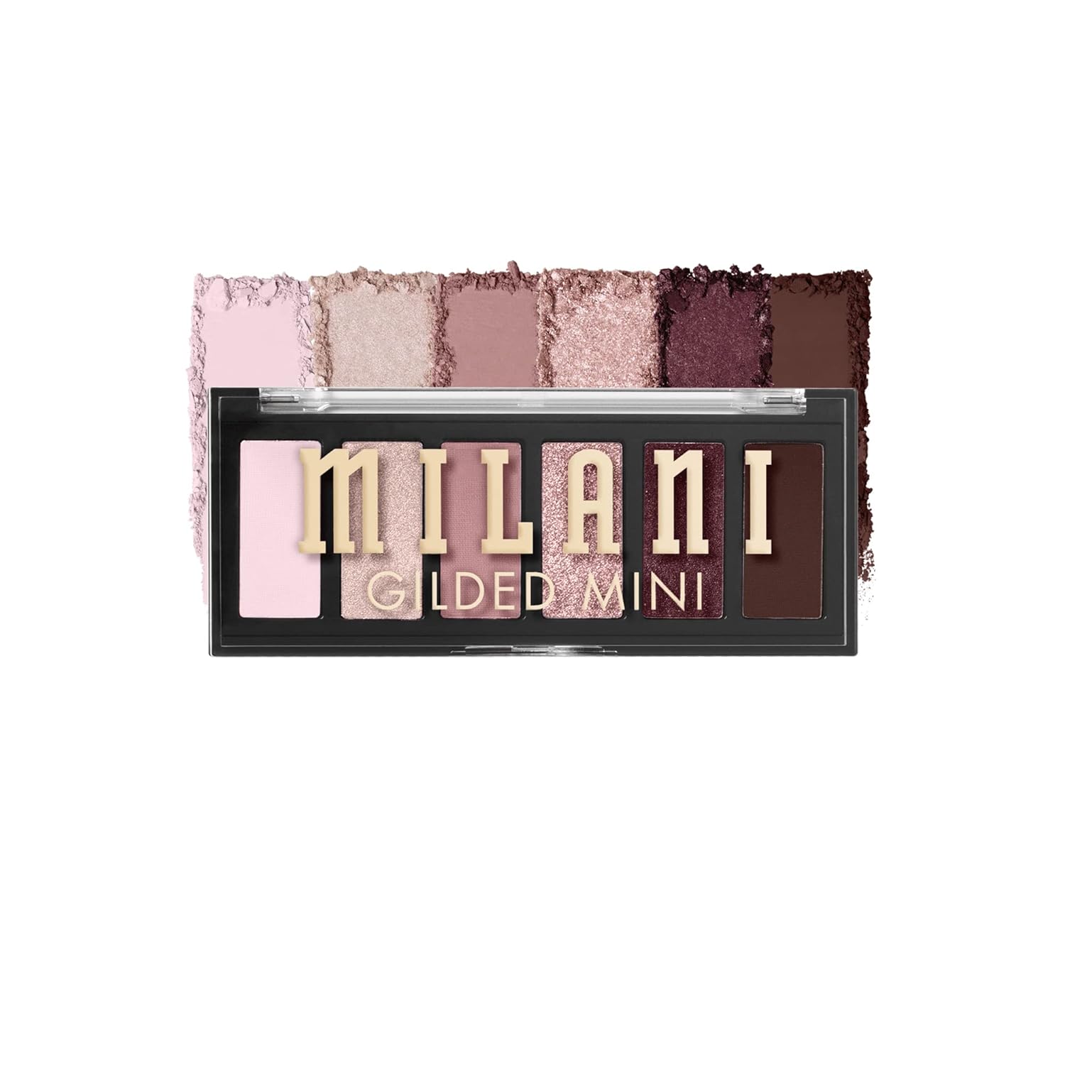 Milani Mini paleta de sombras de ojos dorada con 6 tonos mate y brillantes - Whiskey Business