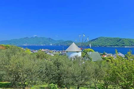 [Japanese Landscape Postcard] Postcard postcard postcard in Gotsushima Olive Park, Nishimura, Zodoshima County, Kagawa Prefecture, Photograph by kazukiatuko