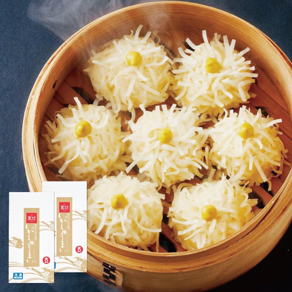 【The Store Where "Ika Shumai" Originated】Manbo Ika Shumai Daimaru 2 Boxes (A-2) (Frozen) Shumai, Baozi, Shumai, Siu Mai Gift, Chugen, Mother's Day, Father's Day, Food, Takeout, Gift Box Included, 2000
