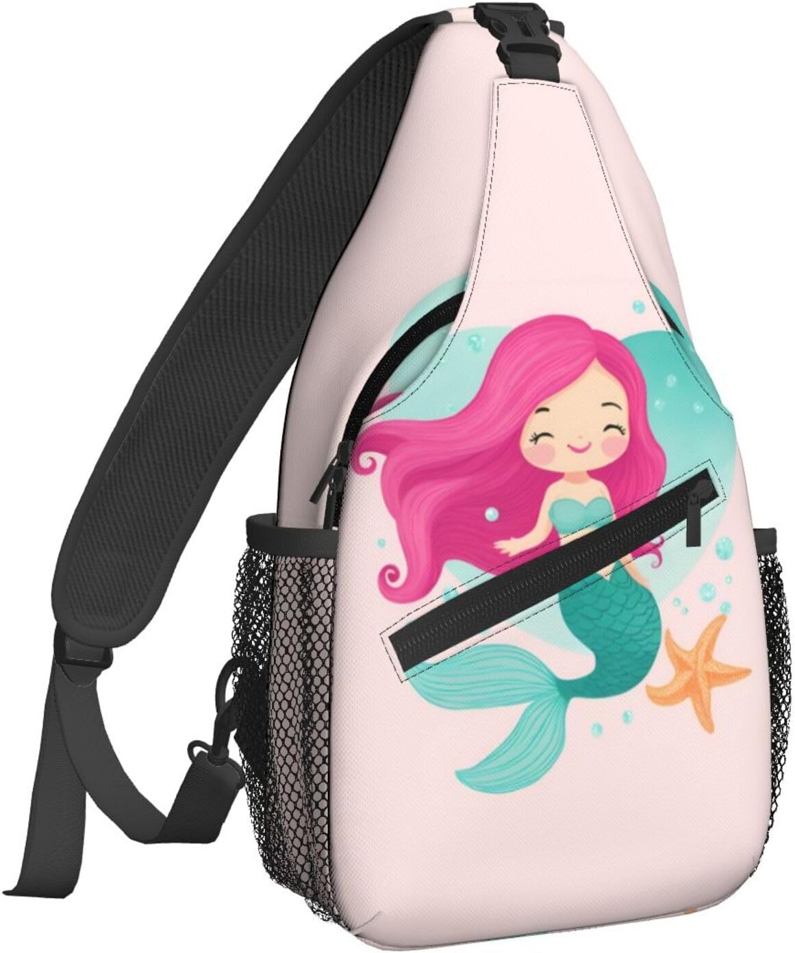 Famame Mochila bandolera para el pecho, bolsa de hombro, gimnasio, ciclismo, viajes, senderismo, mochila para hombres y mujeres, MultiColor37, Tamaño único