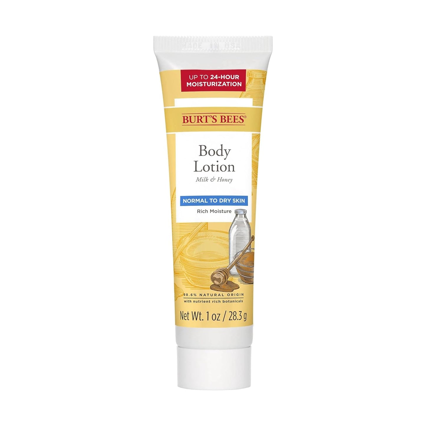 Burt's Bees Loción corporal de leche y miel, 12 onzas (paquete de 3)