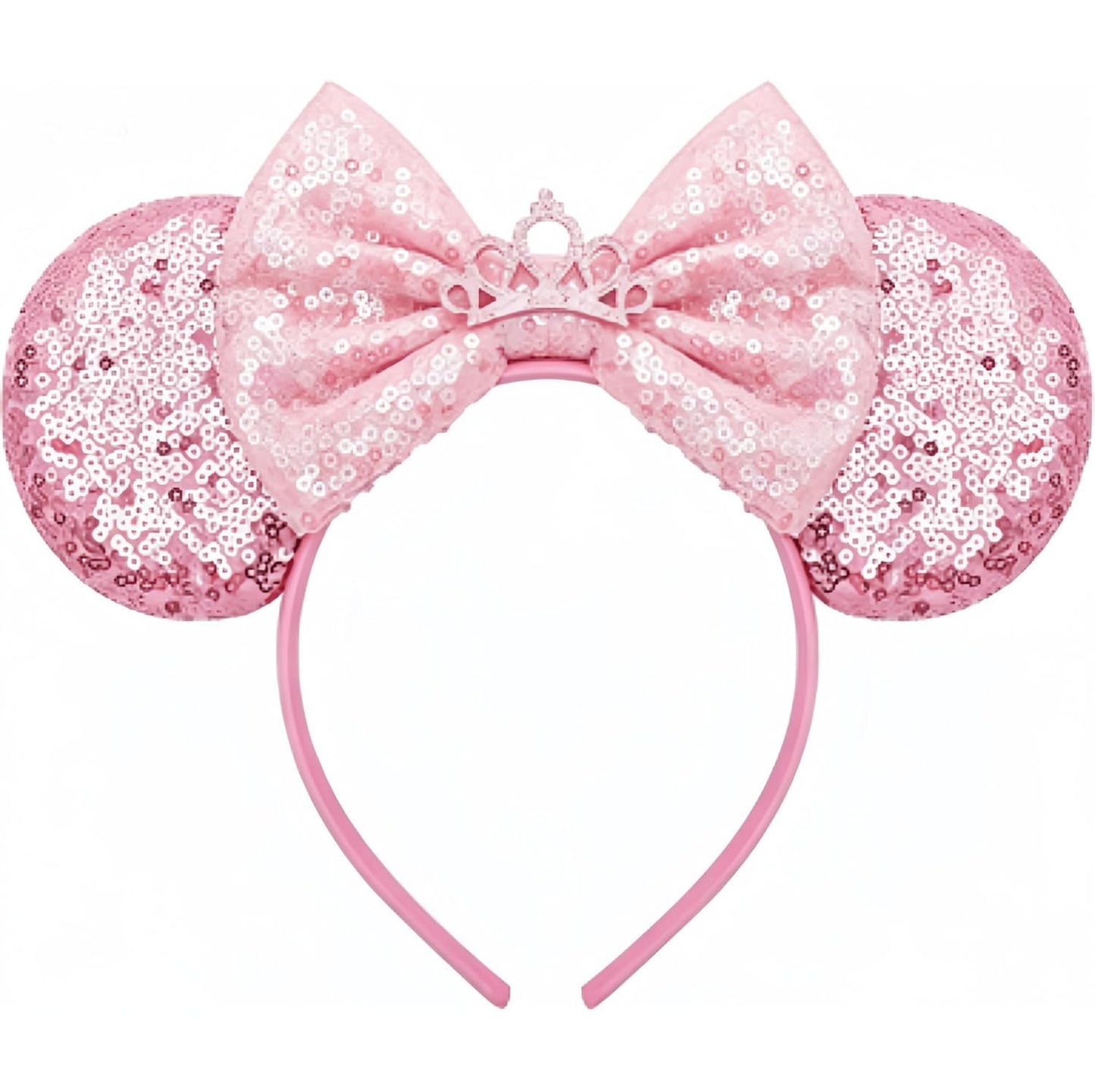 Diadema de Orejas de Ratón Hecho a Mano, Orejas del Mejor Día de la Historia para Fiesta, Viaje, Parques, CospLay, Esenciales (Mejor Día de la Historia - Rosa)