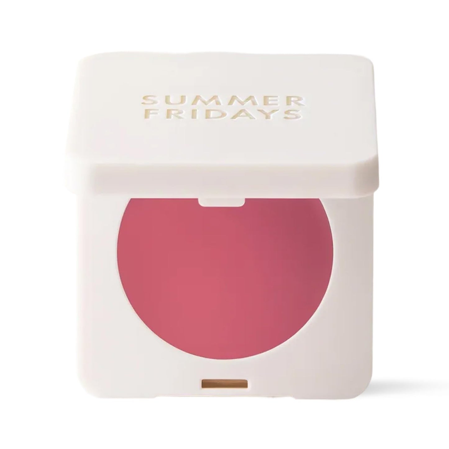 Summer Fridays Blush Butter Balm - Skincare-Infused Hydrating Cream Blush with Hyaluronic Acid, Ceramides, & Shea Butter for a Dewy Flush of Color - Cheek and Lip Tint - Pink Sunset (0.14 Oz)