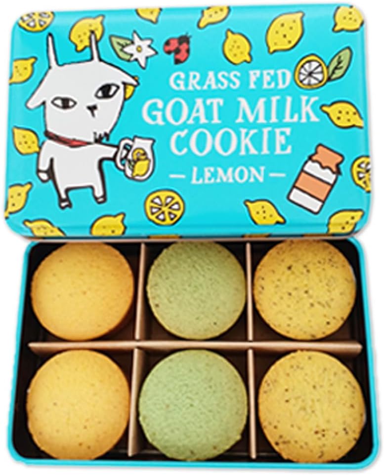 Shiawase Dairy, Miyako City, Iwate Prefecture (Goat Milk Cookie, Pink Can x 1), Strawberry, 3 Flavors