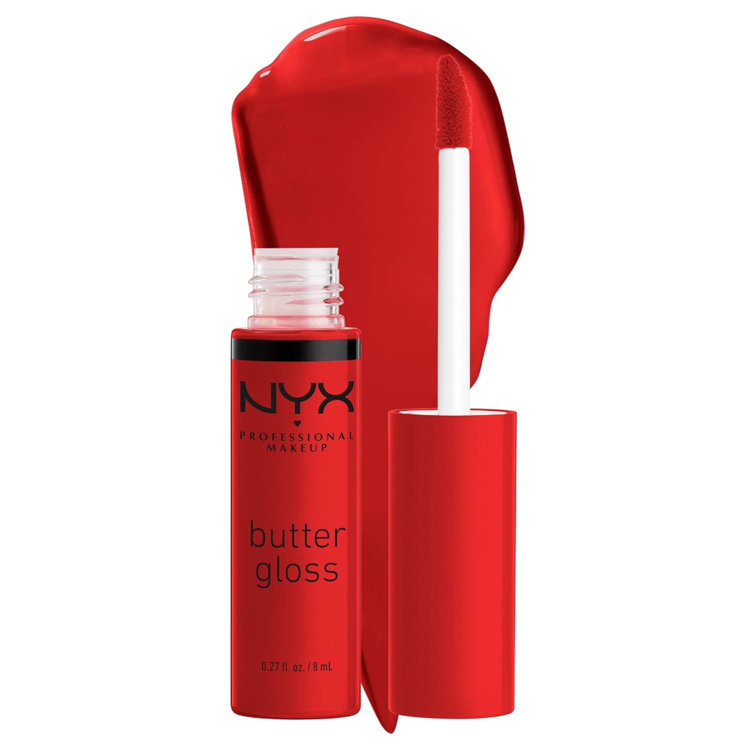 NYX MAQUILLAJE PROFESIONAL Brillo de mantequilla, brillo de labios no pegajoso - Tiramisu (Brown)