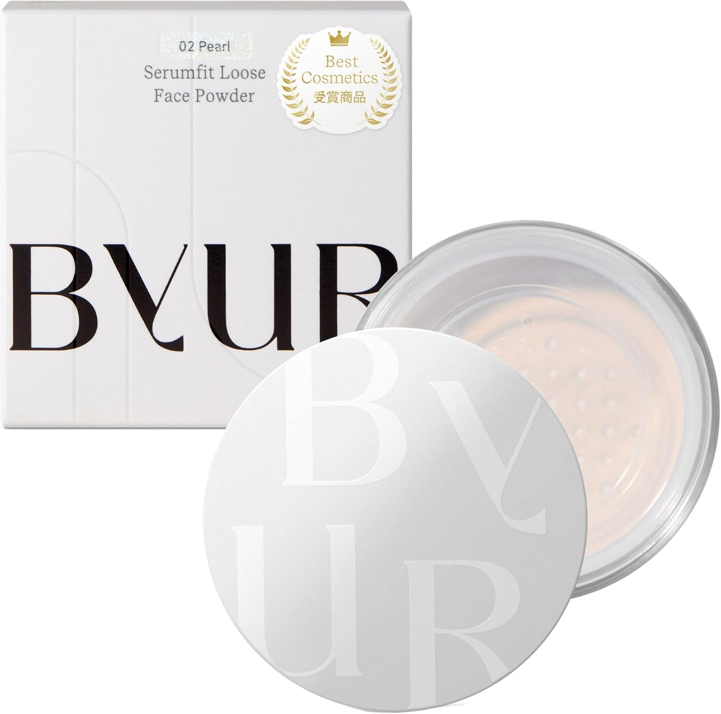 ByUR By Your Face Powder Loose Moist Moisturizing Collapse Prevention Pore Cover Korea Popular Serum Fit [Official Genuine Product] (Silky Semi-Matte [Loose Powder 01 Clear])
