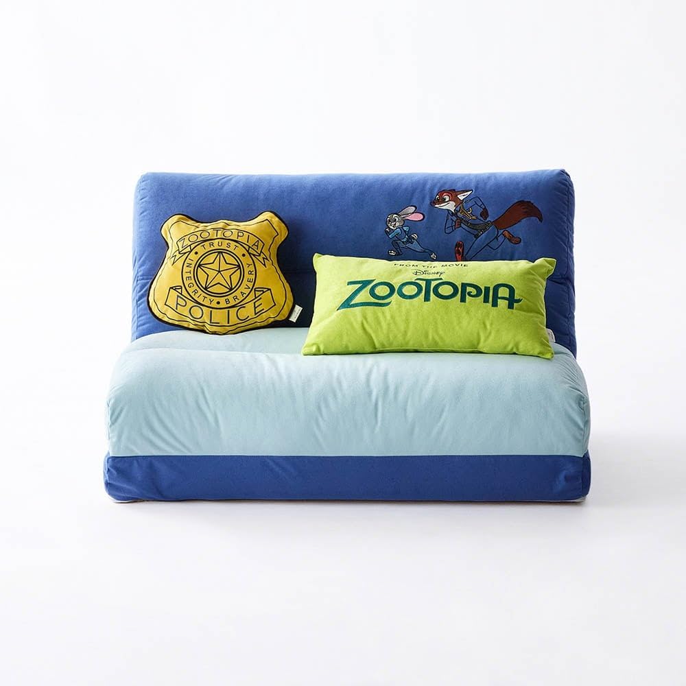 BELLE MAISON Disney Sofa Bed 4-Way Motif-Shaped Cushion with Blanket, Toy Story Sofa Bed