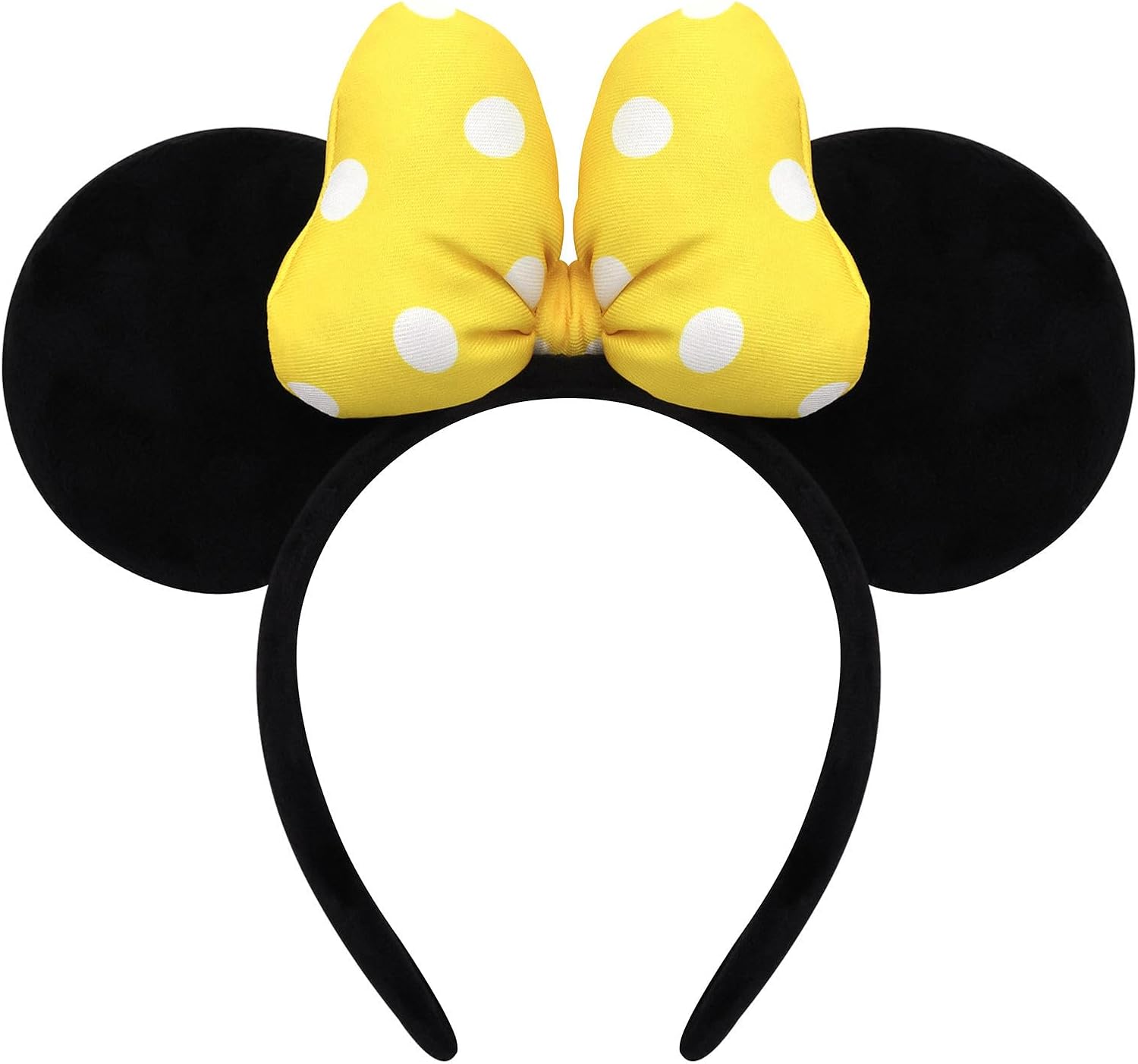 ODOCARE Handmade Mouse Ears Headband for Women and Ladies, Polka Dot Bow Mini Ears Costume Accessories