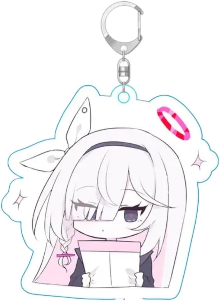 ブルアカ キャラクターアクリルキーホルダー デフォルメ Ver.2 台紙なし 萌えグッズ 非公式 [並行輸入品]