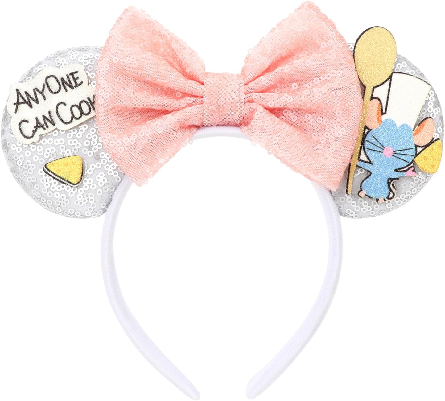 DRESHOW Mouse Ears Bow Sequins Party Decoration Cosplay Costume for Girls and Women