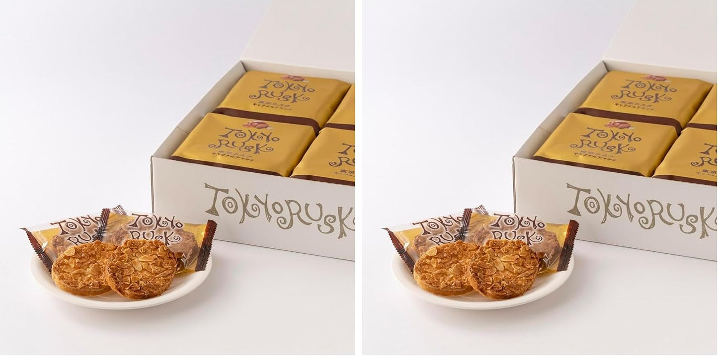 Tokyo Rusk Garlic from Aomori Prefecture, Pack of 8, Adult Snacks for Beer and Wine, Thick Butter and Garlic Flavor, Gift, Present