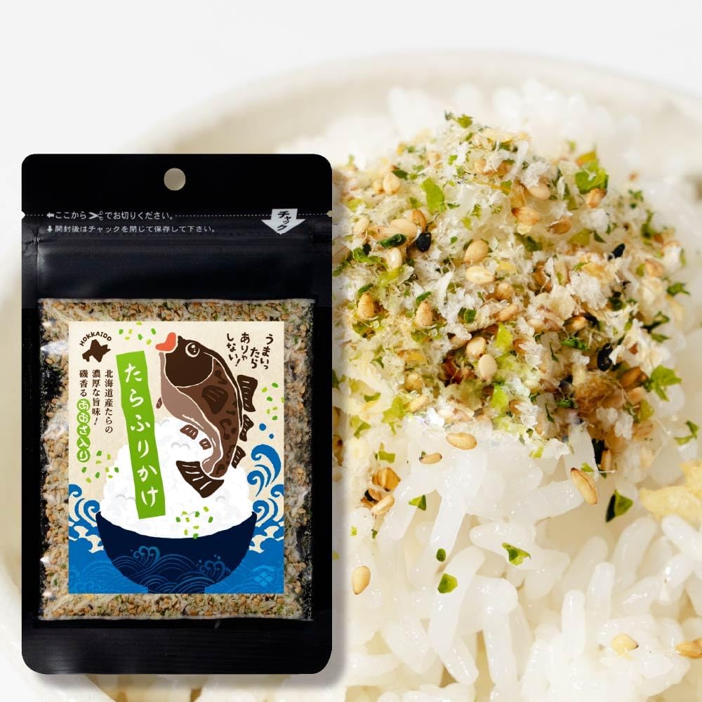 Maruichi Okada Shoten Hokkaido Tarafurikake, 1.1 oz (30 g), Hokkaido Tap, Glue, Aosa, Firikake, Gift