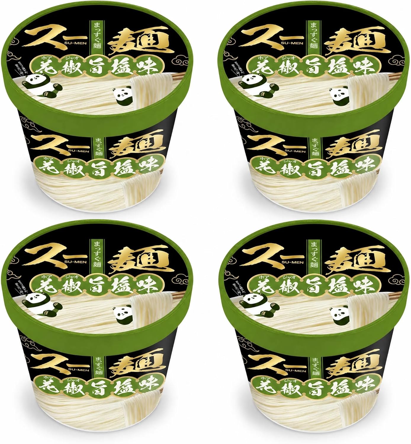 Doctor/Food Source, Chinese Style Suu Noodles, Flower Pepper, Salt Flavor, Tanrei Soy Sauce Flavor, Non-Fry, Instant Cup Noodles, Straight Noodles, Smooth Texture, Low Calories, Night Food, Snacks