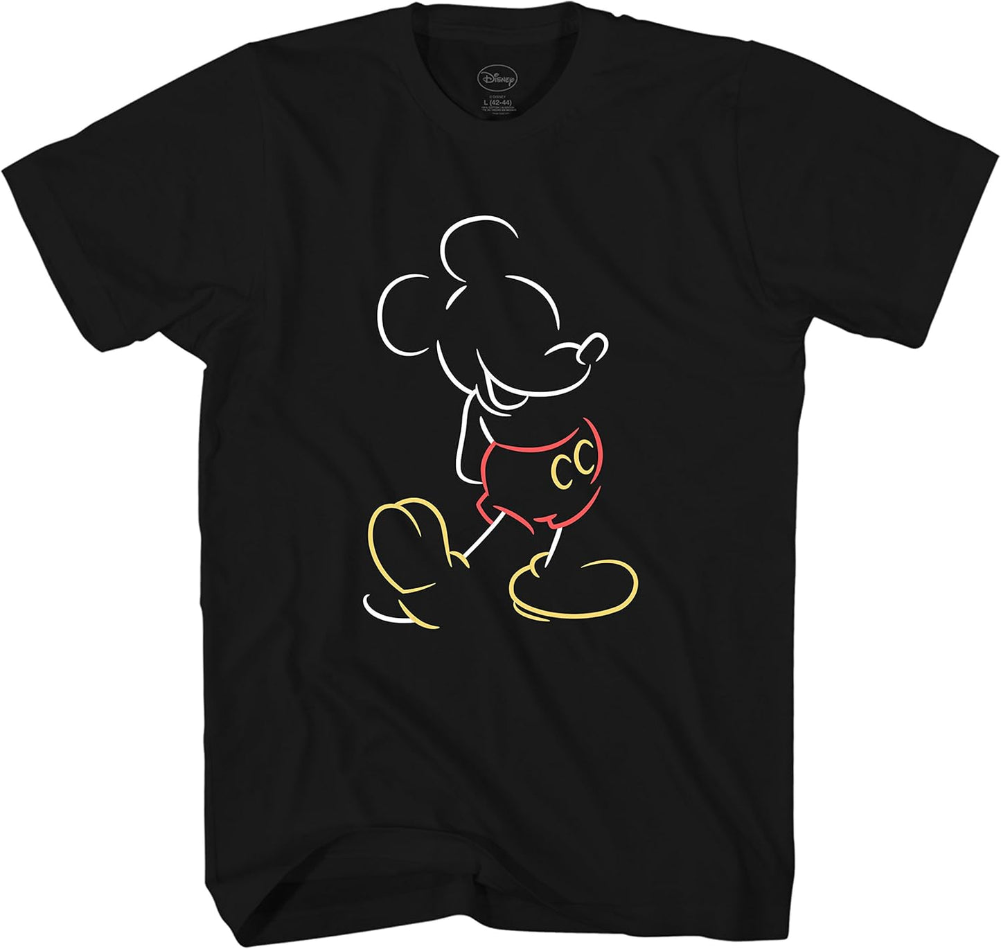 Disney Mickey Mouse Line Pop - Camiseta gráfica para hombre