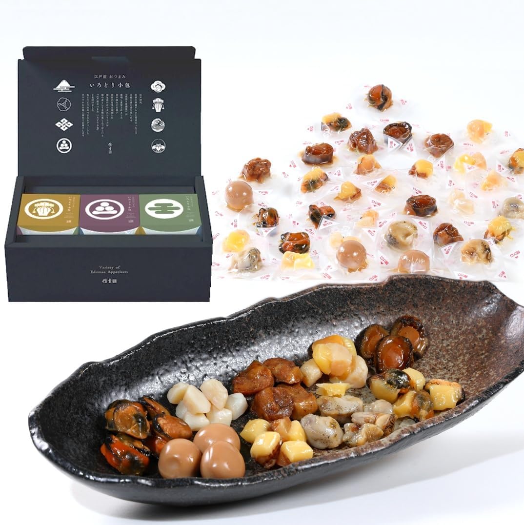 Shingen Foods Premium Delicacies Snack Gift Seafood Abalone Shell Assorted Small Pack 9 Varieties 34 Packs Elegant
