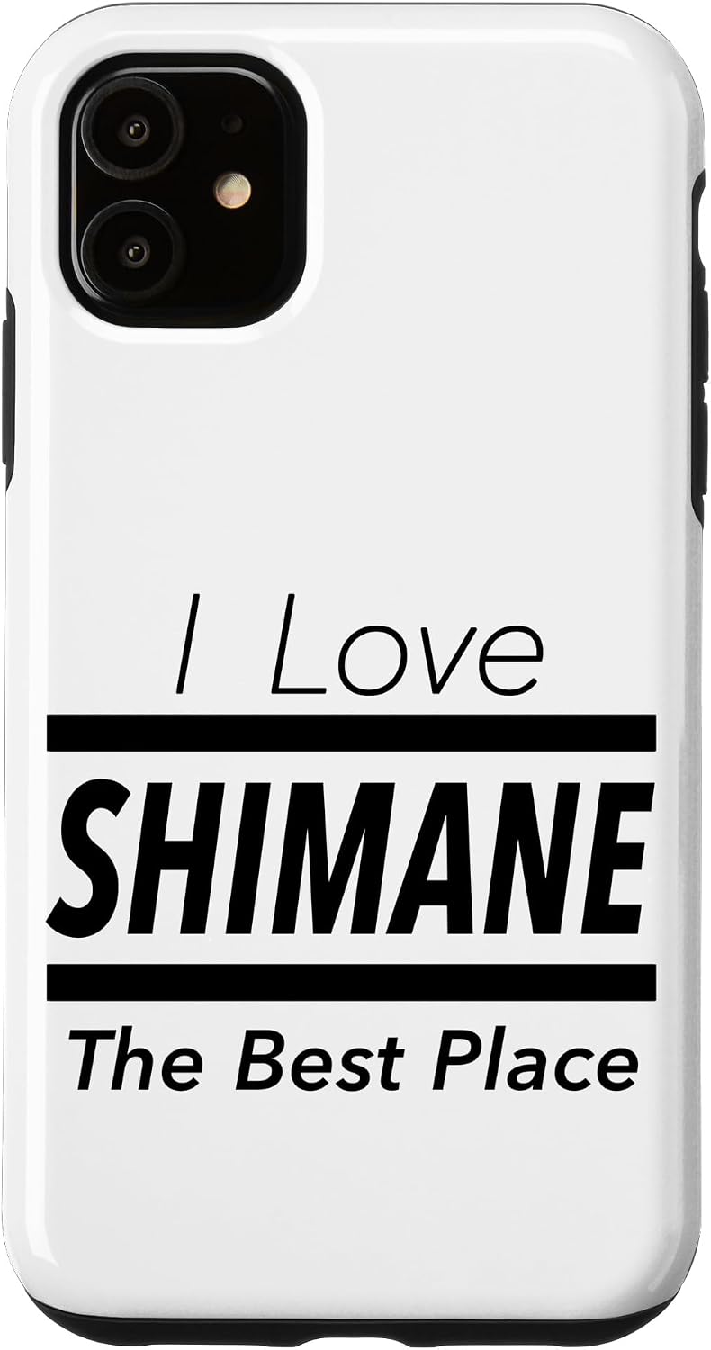iPhone 13 I Love Shimane (I Love) JIMO-T [47 Prefectures] Jimoti Local Love Goods Travel Souvenir Funny Smartphone Case