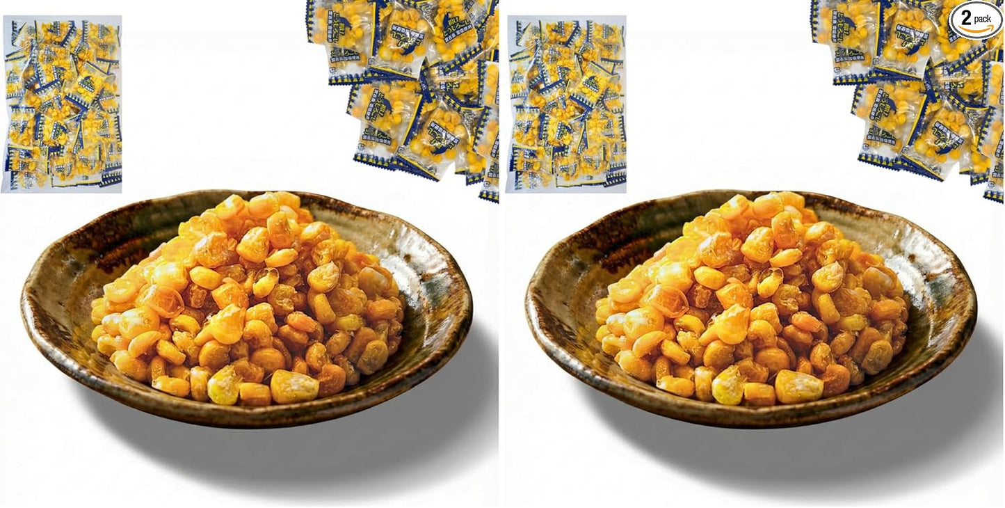 Alneka Fried Corn Snacks, Individual Packaging, Corn, Miyakoshima, Snow Salt, Small Bag, Sweets, 3.5 oz (100 g), Approximately 25 Pieces