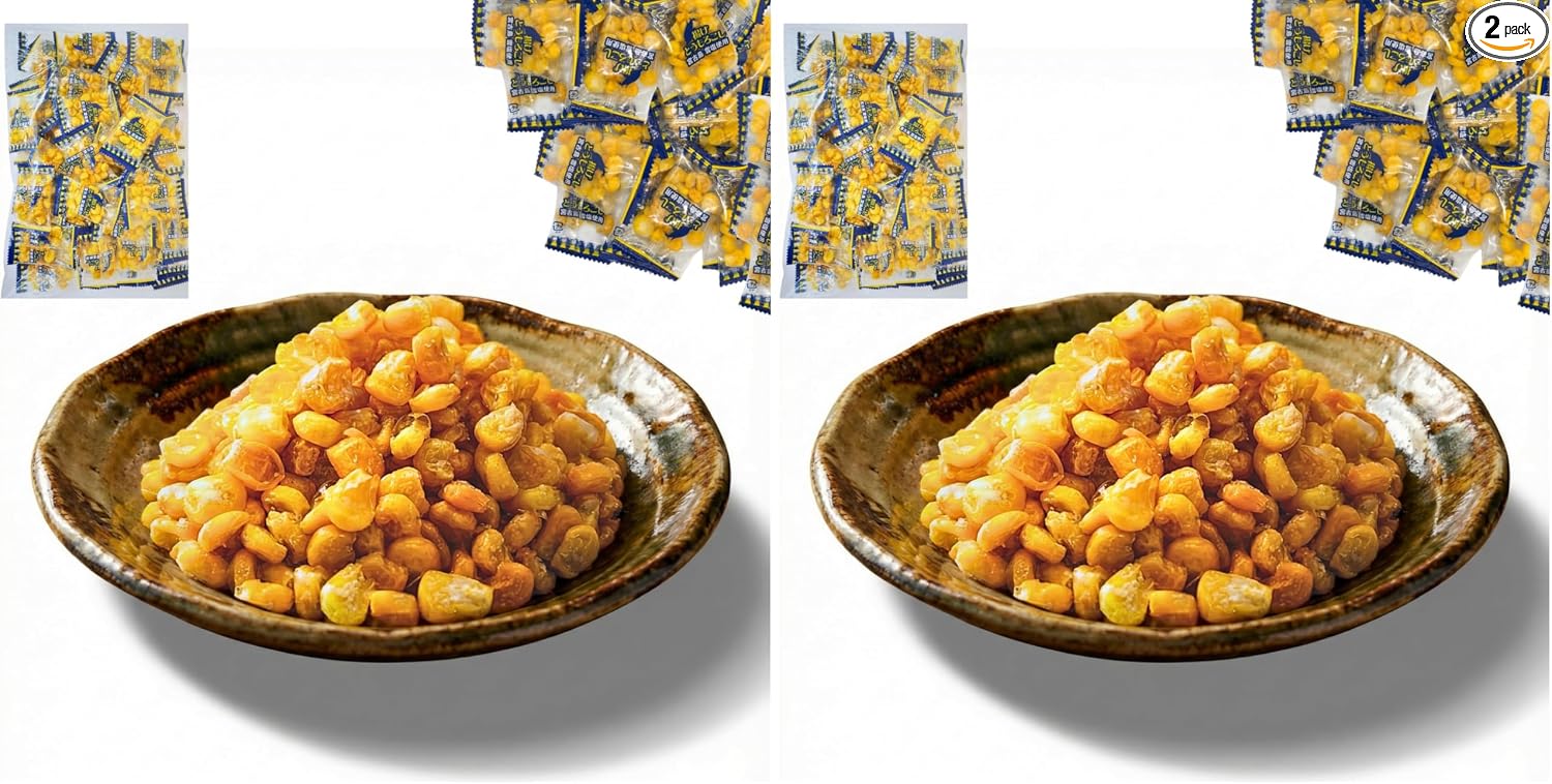 Alneka Fried Corn Snacks, Individual Packaging, Corn, Miyakoshima, Snow Salt, Small Bag, Sweets, 3.5 oz (100 g), Approximately 25 Pieces