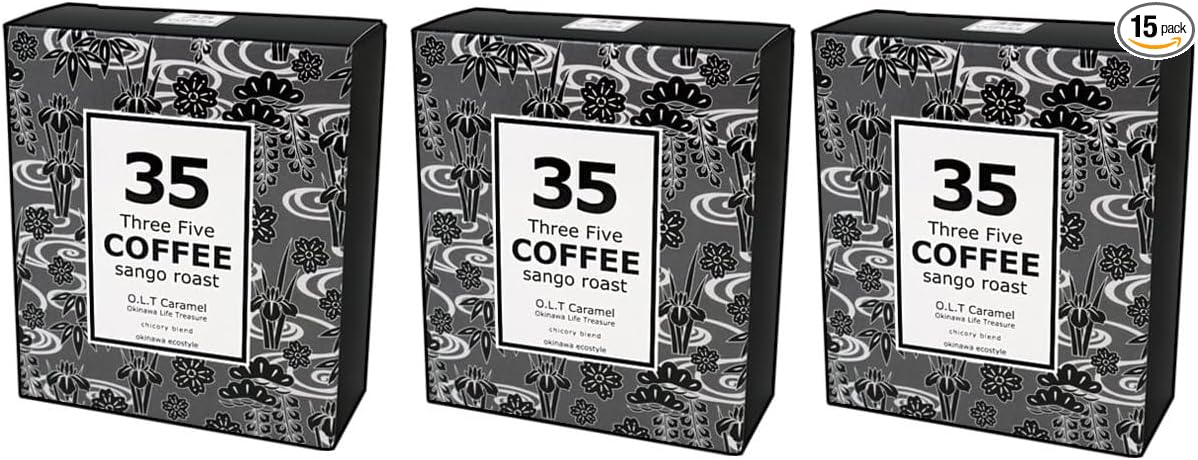 35COFFEE Coffee ISLAND SPECIAL Coral Roast Chicory Blend Tetra Bag Coffee 1 Box (5 Pack) Okinawa Souvenir