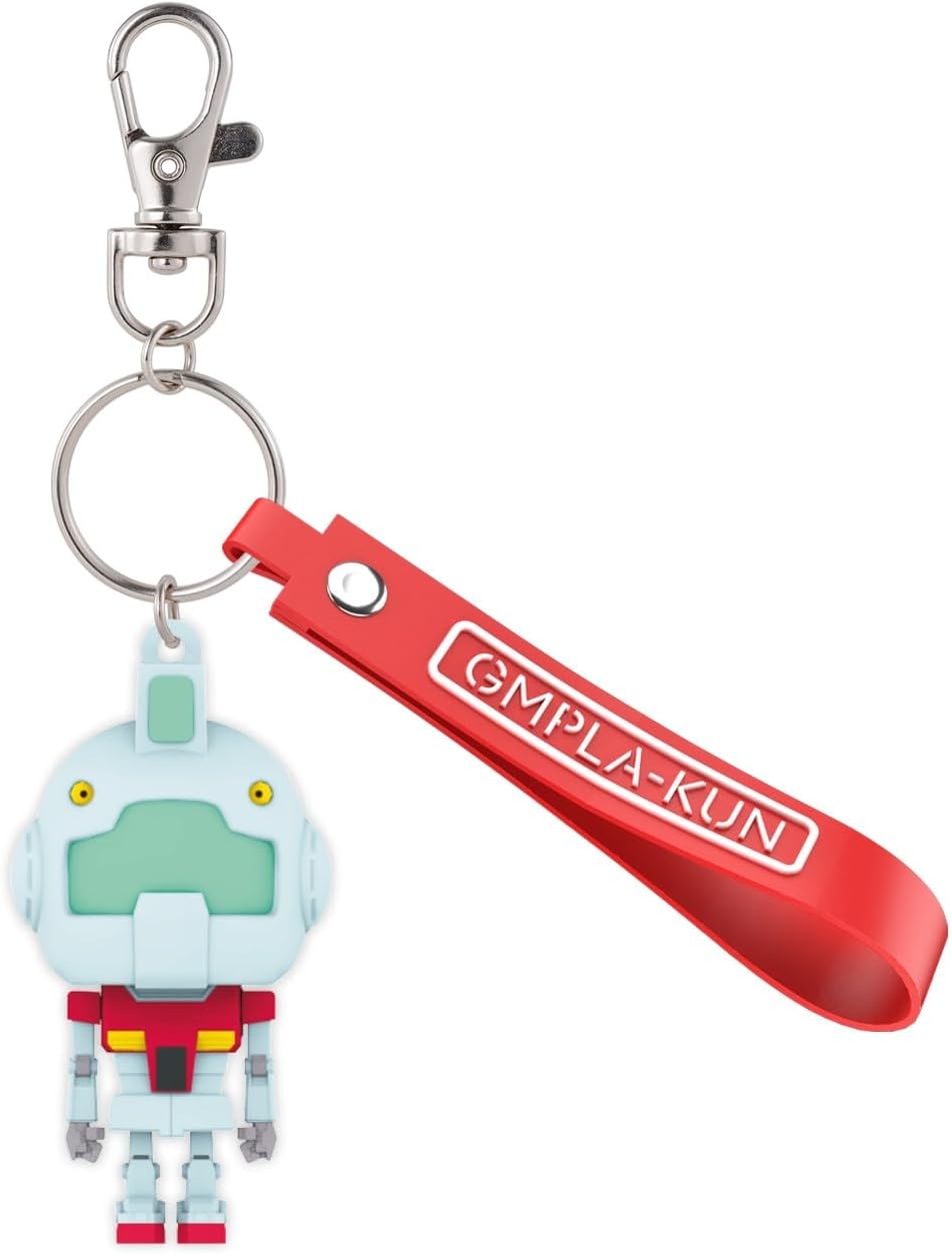 Bandai Spirits Mascot Keychain, Char Zaku-kun 3D Rubber Mascot Keychain