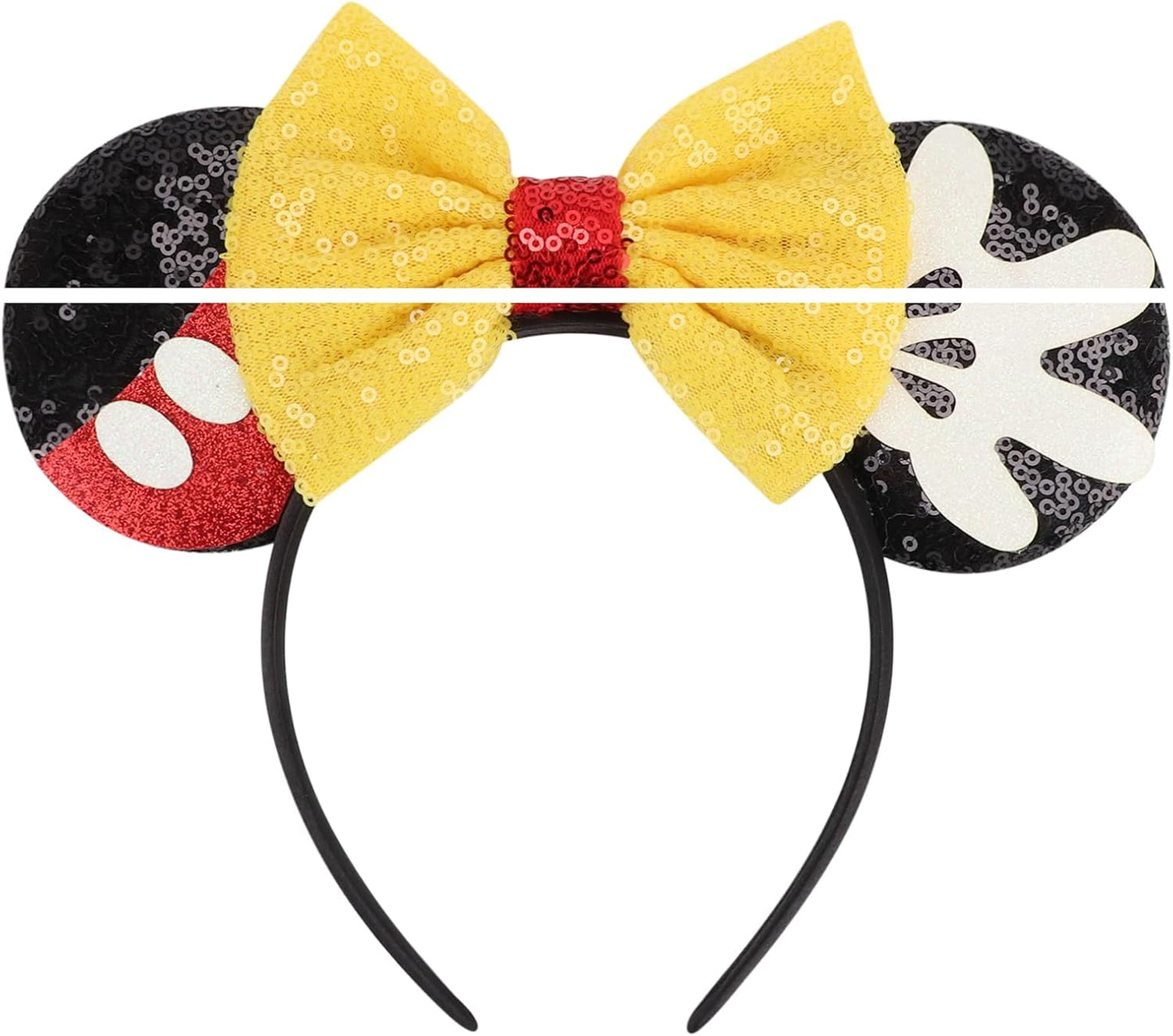 DRESHOW Mouse Ears Bow Sequins Party Decoration Cosplay Costume for Girls and Women