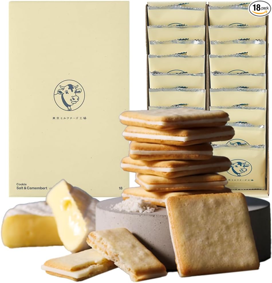 Tokyo Milk Cheese Factory Cookies, Popular Snacks, Sweets, Gift, Tokyo Souvenir, Hand-carried Gift, Individually Wrapped, Present, Return Gift, Internal Celebration, Baked Goods (Salt & Camembert